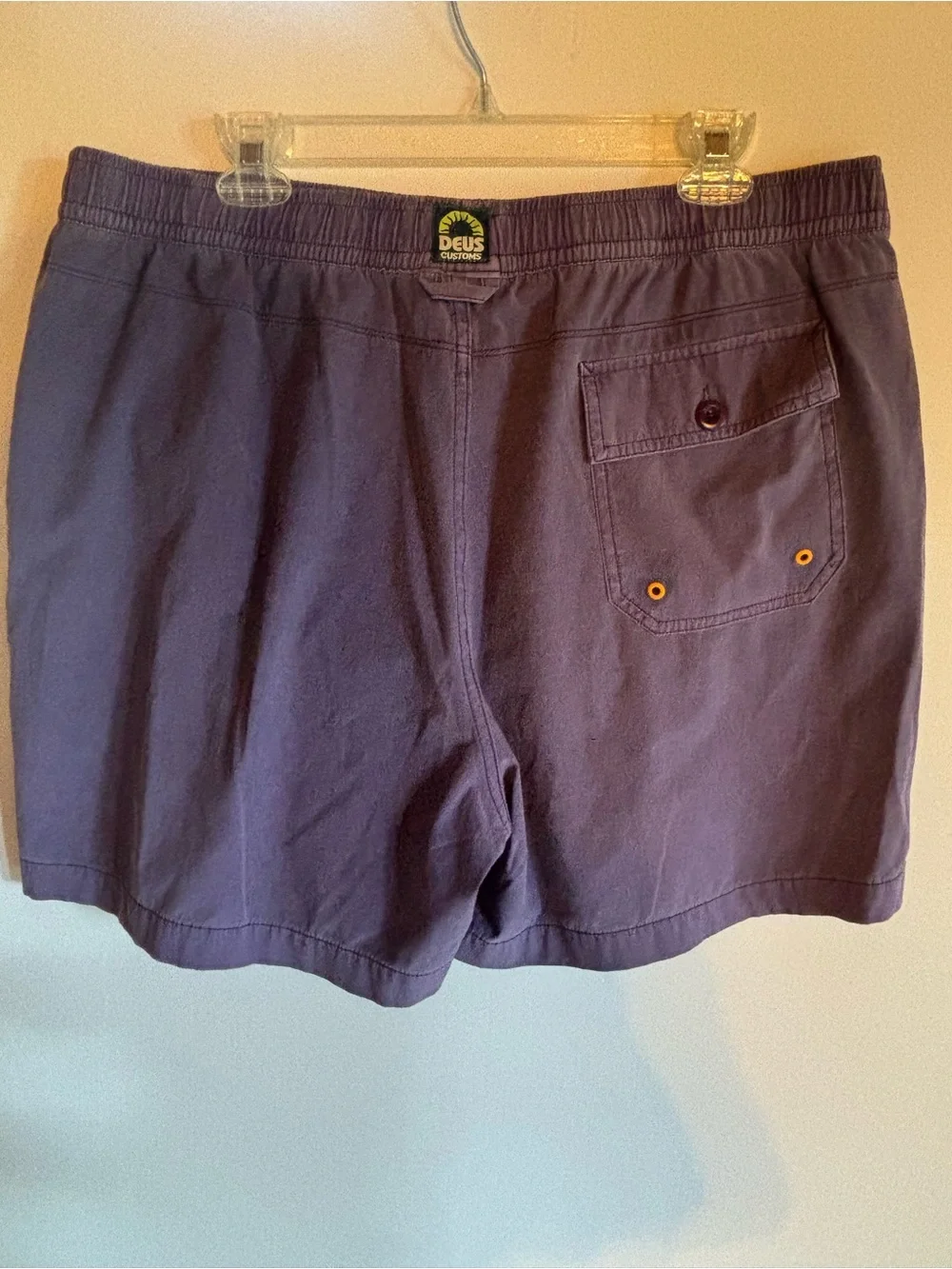 Deus Ex Machina Purple Swim Shorts with Drawstring